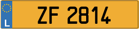 Truck License Plate
